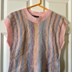 Colorful Striped Sweater Vest